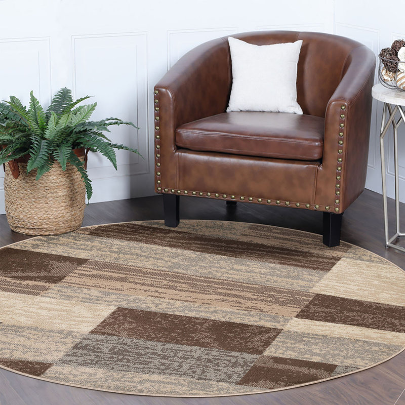 Tapis Slay Patchwork, Rond 5 pi