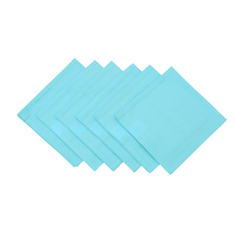 Serviette de table en coton 19 po Germantown, Bleu pastel