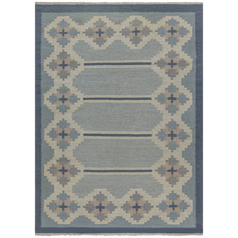 Vintage One-of-a-Kind Rectangle 4'6" X 6'4" Hand Knotted Area Rug