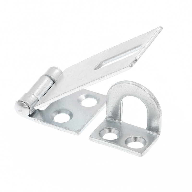 Porte et portail Prime-Line, loquet de charnière de sécurité avec agrafe fixe de 1 3/4 po avec vis, plaqué zinc (paquet de 1)