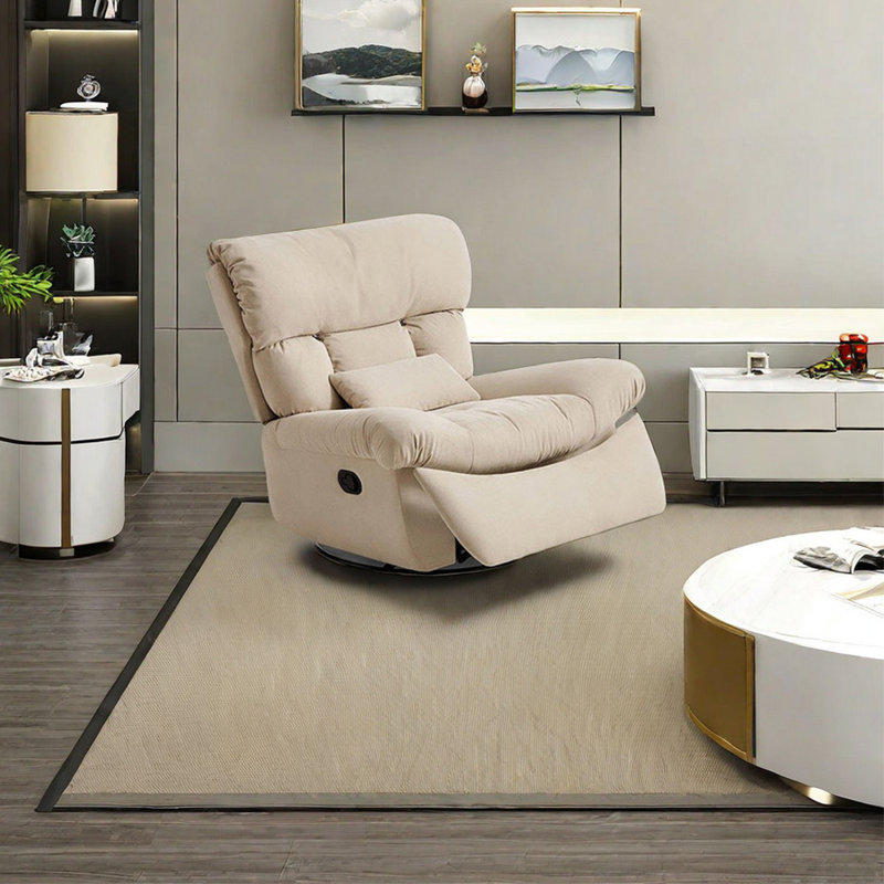 Fauteuil inclinable Teaunna, Jaune crème