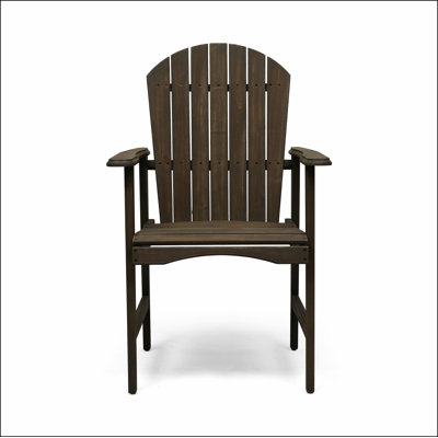 Acacia Wood Adirondack Dining Chairs (Set of 2),  Finish