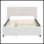 Lit plateforme double tapissier