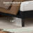 Upgraded Velvet Upholstered Platform Bed with Adjustable Headboard, Reinforced & Quiet Design, No Box Spring Needed, Sturdy Wood Slat Support, Easy Assembly-1138167104-1115971814