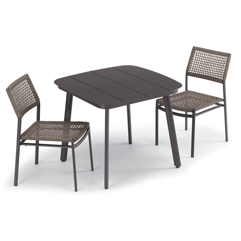 Eiland 38'' Square Powder Coated Aluminum Outdoor Dining Table
