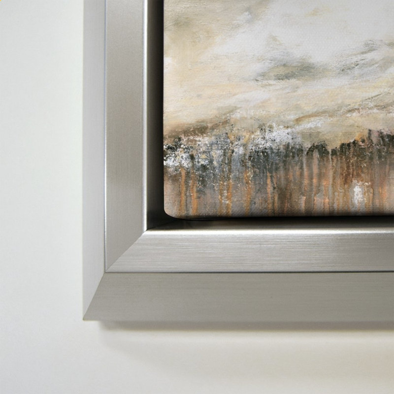 «Storm Front» par Carol Robinson - Impression sur toile, Argent, H 24 po x l 24 po