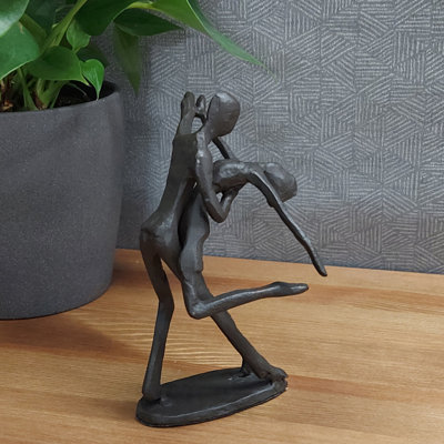 Gabriela DANCING COUPLE IN HOLD Iron Figurine 15cm