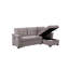 Canapé-lit modulaire réversible gris clair 84 po avec rangement Nathan-1665633550