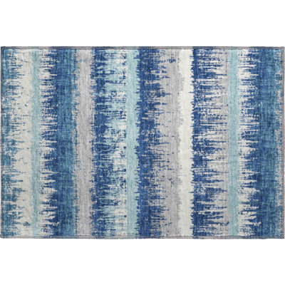 Premium Machine Washable Jahnke AMF1013 Stripes Rug