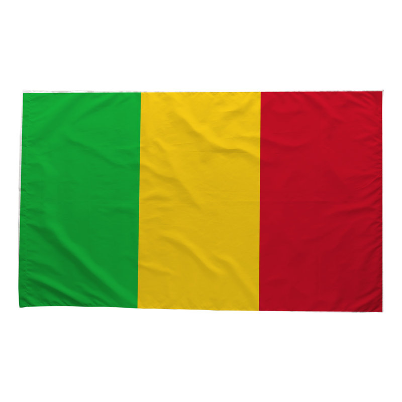 Drapeau du Mali - Drapeau extérieur, 36" H x 60"  W