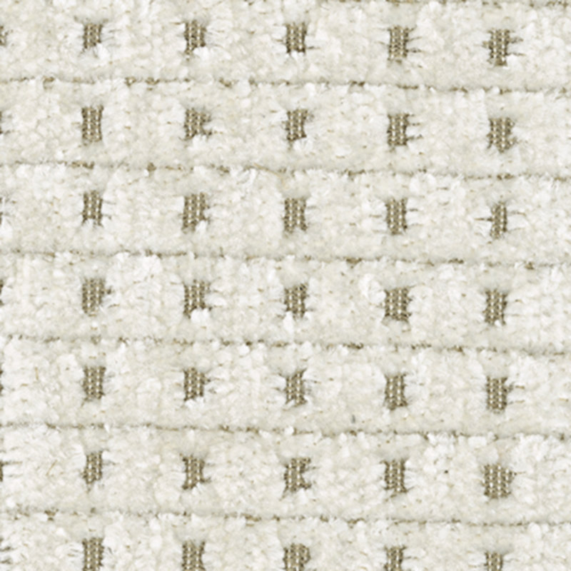 Upholstered Swivel Armchair, White Polyester
