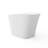 Hena 51" Solid Surface Freestanding Soaking Bathtub with Built-In Seat, Matte White Finish