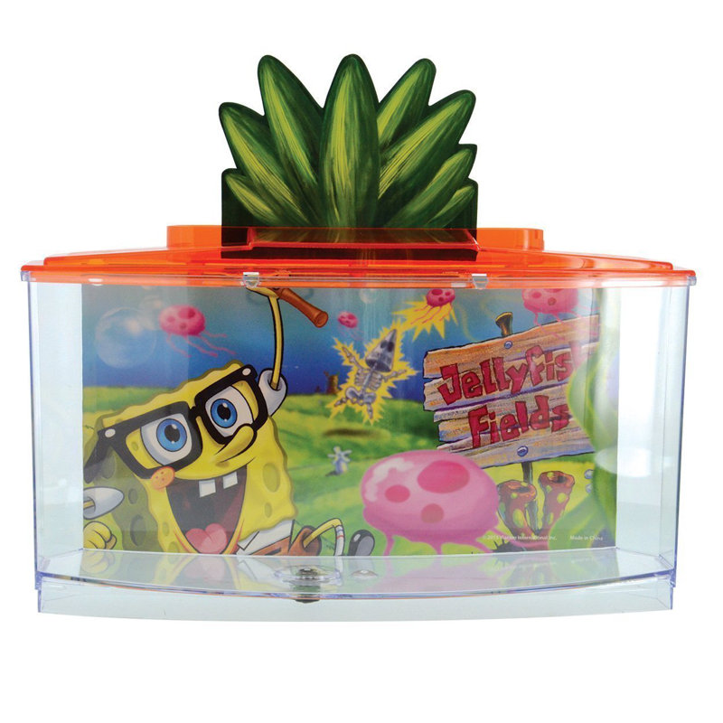Ensemble d'aquarium 0,7 gallons SpongeBob Betta