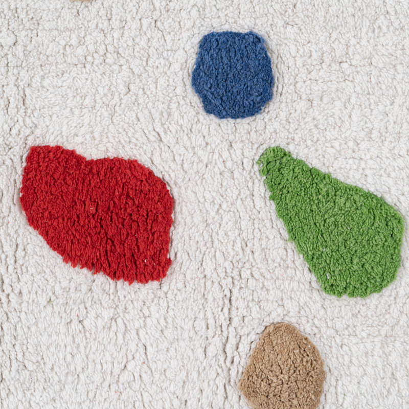 Glenys Geometric Cotton Area Rug, Rectangle 120 x 160cm