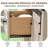Farmhouse 5 Drawers Dresser Wood Rustic with Sliding Barn Door & Shelf-1166598504
