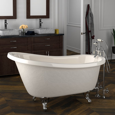 Estelle 60'' x 30'' Soaking Acrylic Bathtub