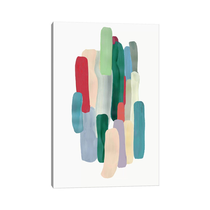 «Smooth Compound» par PI Studio - peinture sur toile tendue, H 26 po x l 18 po x 1,5 po