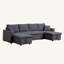 Canapé-lit modulaire en forme de U avec double espace de rangement Konul-1632271528