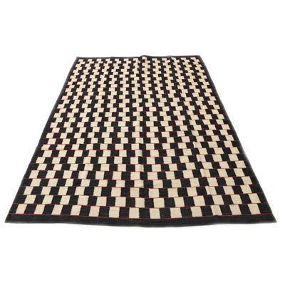 Tapis noir et blanc Jessen