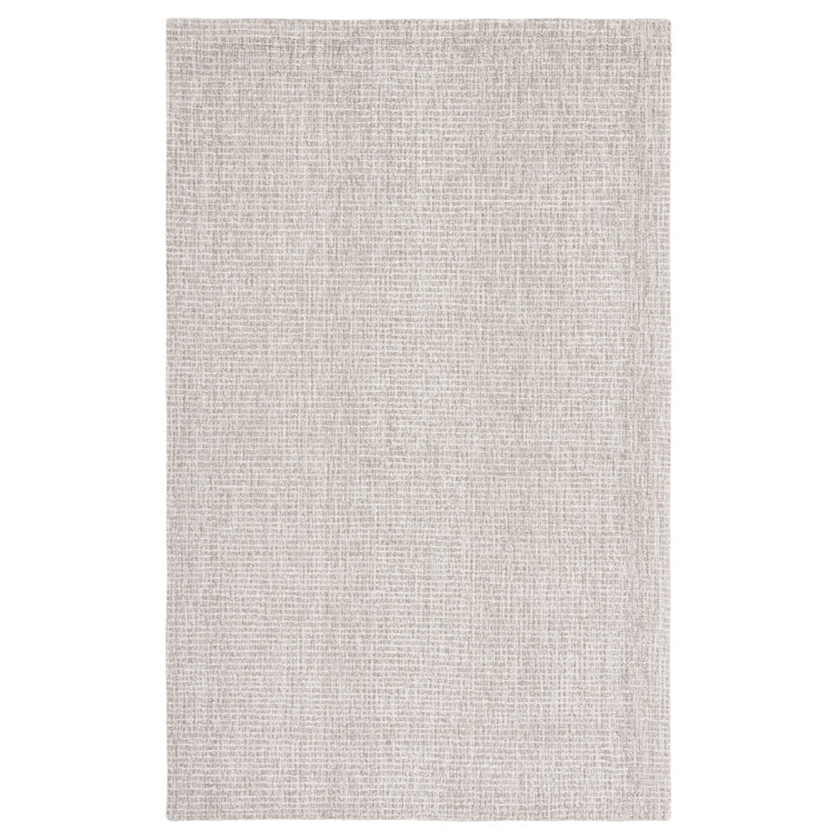 Eliesha Handmade Tufted Wool Ivory/Grey Area Rug