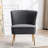 Tru 25" Wide Quilted Velvet Side Chair with Gold Legs-914813793
