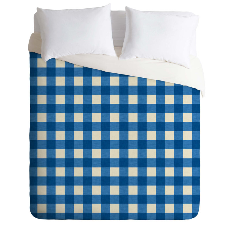 Housse de couette simple Holli Zollinger Gingham, Housse de couette pour très grand lit