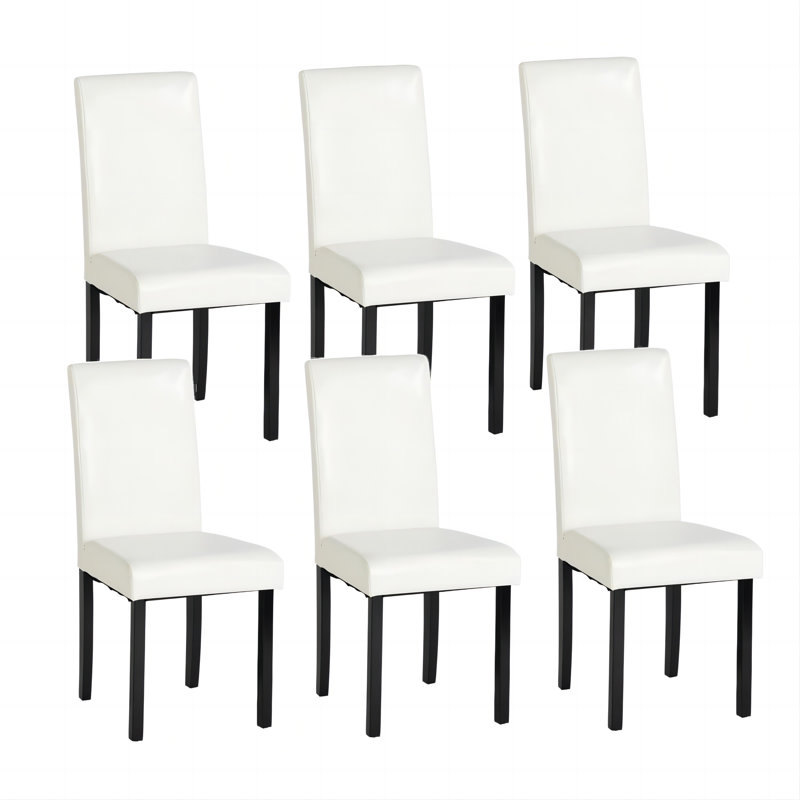 Mutsunori 47cm H Upholstered Parsons Chair, White
