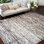 17 Storeys Arne Linia Grey/Cream 7 ft. 10 in. x 9 ft. 10 in. Abstract Indoor Polypropylene Area Rug