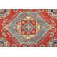 Tapis oriental rouge en laine noué à la main Nabeel