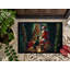 Paillasson Doberman Pinscher and Santa Claus-112753765