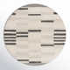 Uptown Striped Handmade Tufted Wool Cream/Black Area Rug