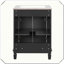 Meuble-lavabo autoportant moderne en bois massif avec portes réglables-2136156522
