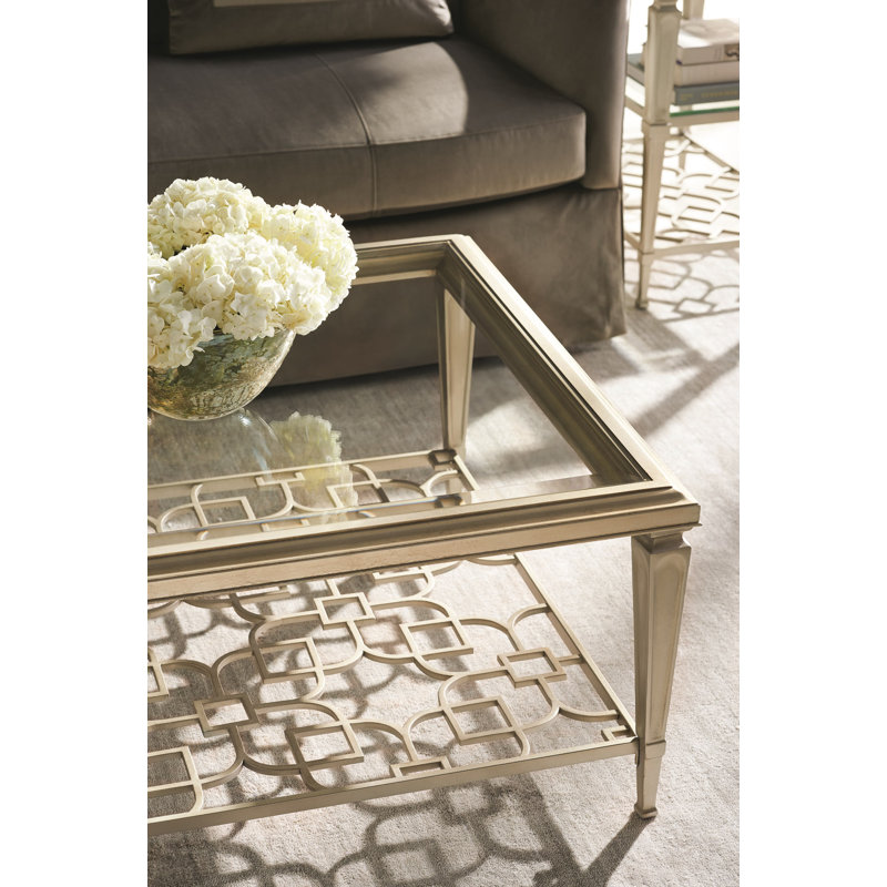 Caracole Classic Glass Top Coffee Table