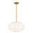 3 - Light Drum Glass Schoolhouse Kitchen Island Pendant Light