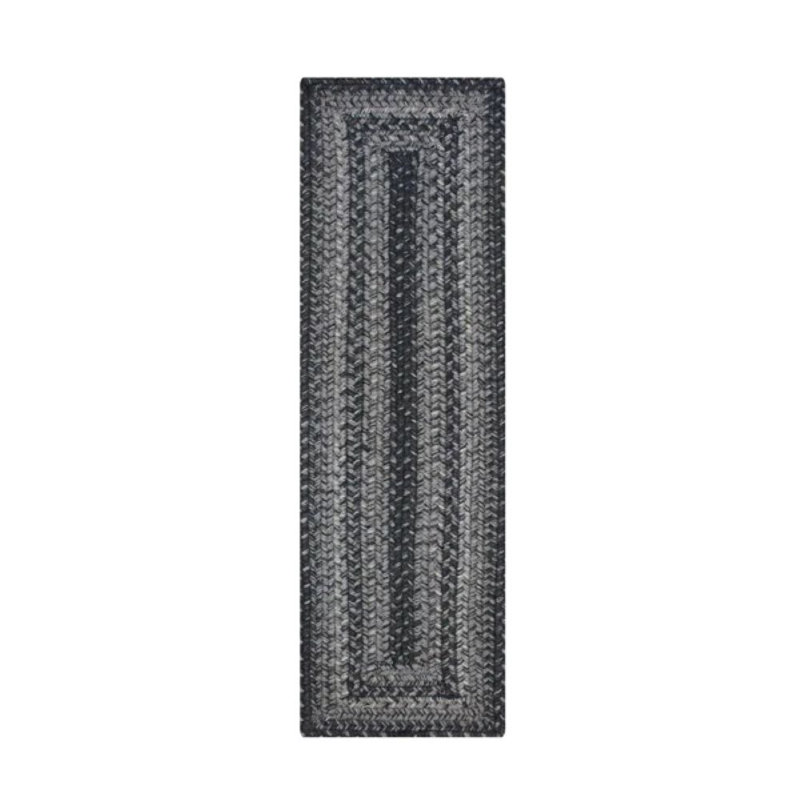 Tapis d'escalier d'intérieur tressé en jute de qualité supérieure - taille 8 po x 28 po, Silex gris, 13