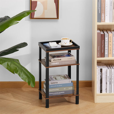 Clairevale 34cm W Steel Bedside Table