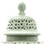 25" Carved Temple Jar - Celadon-852018739