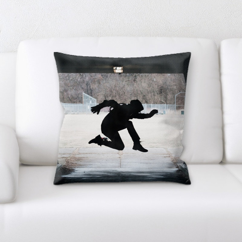 Street Life Microsuede Reversible Throw Pillow