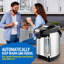 NutriChef Black Countertop Bottleless Electric Water Dispenser
