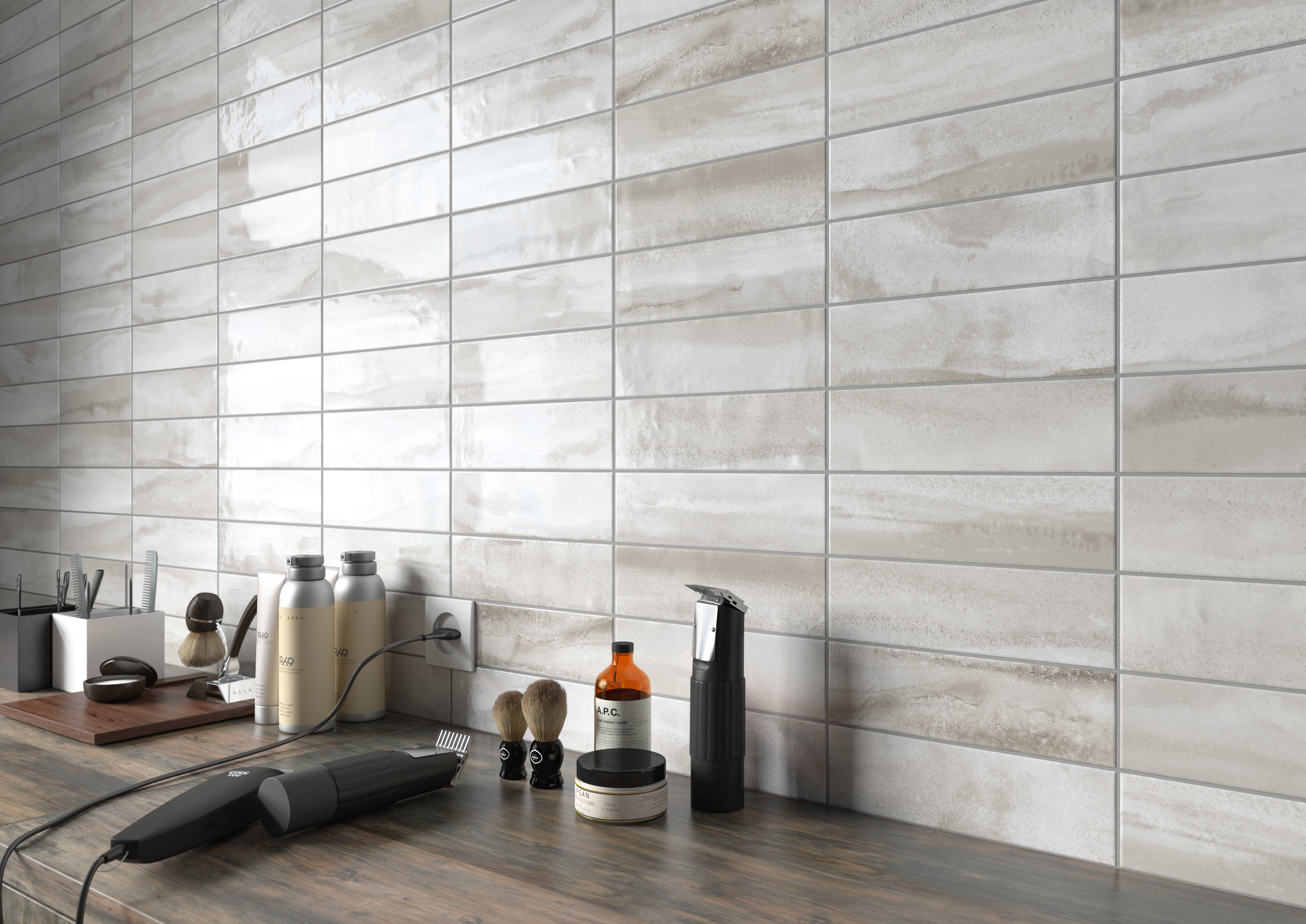 Moze 3 x 12 Polished Ceramic Subway Wall Tile (5.38 Sq. Ft