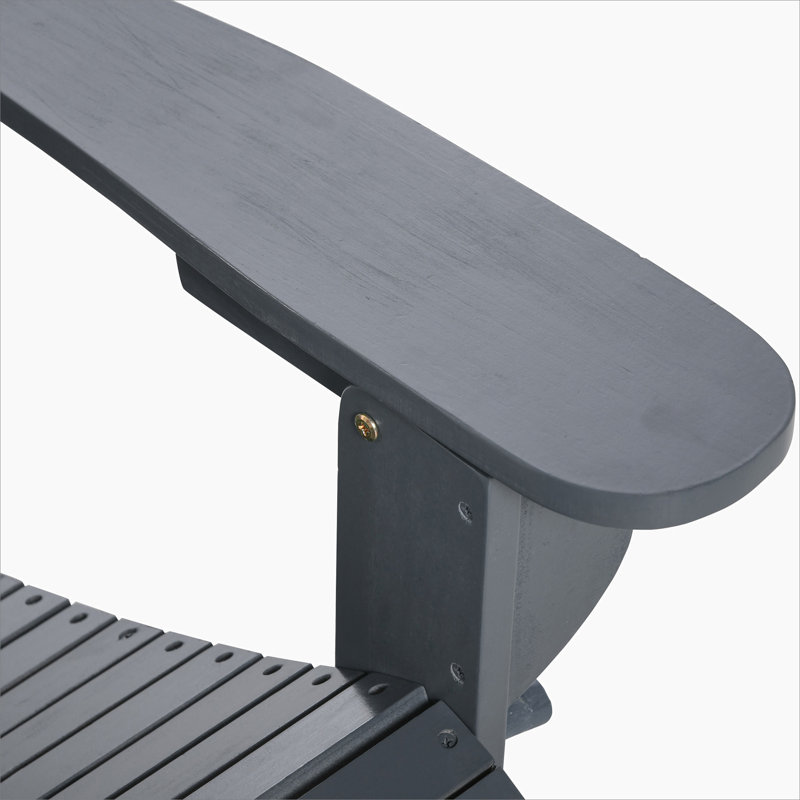 Chaise Adirondack pliante 3 pièces avec repose-pieds et table d'appoint