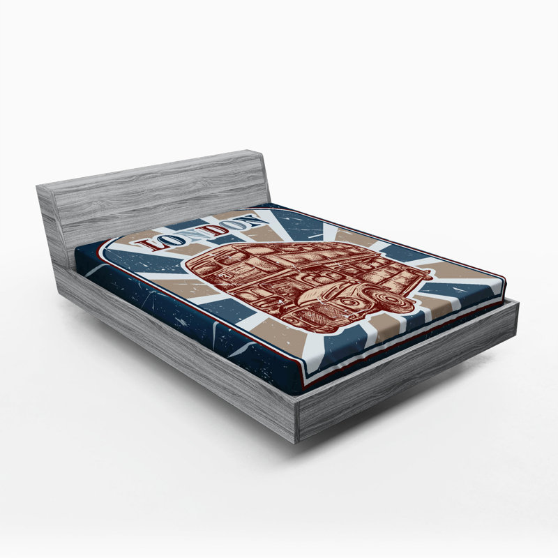 Drap-housse de bus english, Drap-housse grand