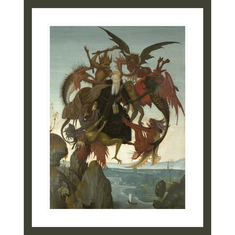 «The Torment of Saint Anthony» par Michelangelo Buonarroti, impression giclée sur cadre, H 29,46 po x l 23,5 po
