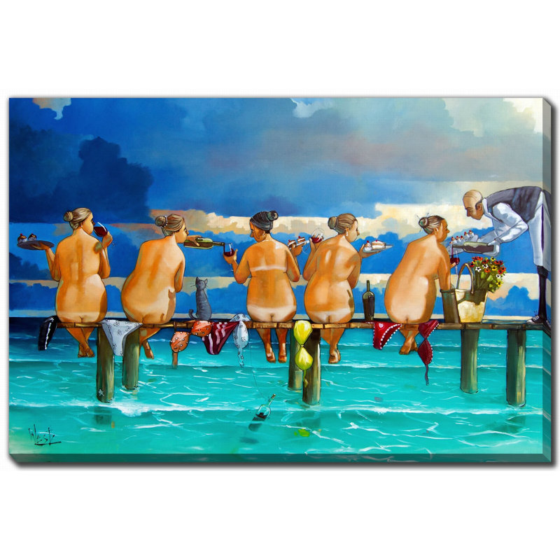 The Book Club Two, 16" H x 20" W
