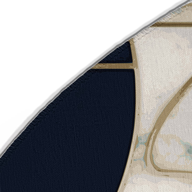 Tapis intérieur et extérieur Starbeam Halo, Rond 5 pi