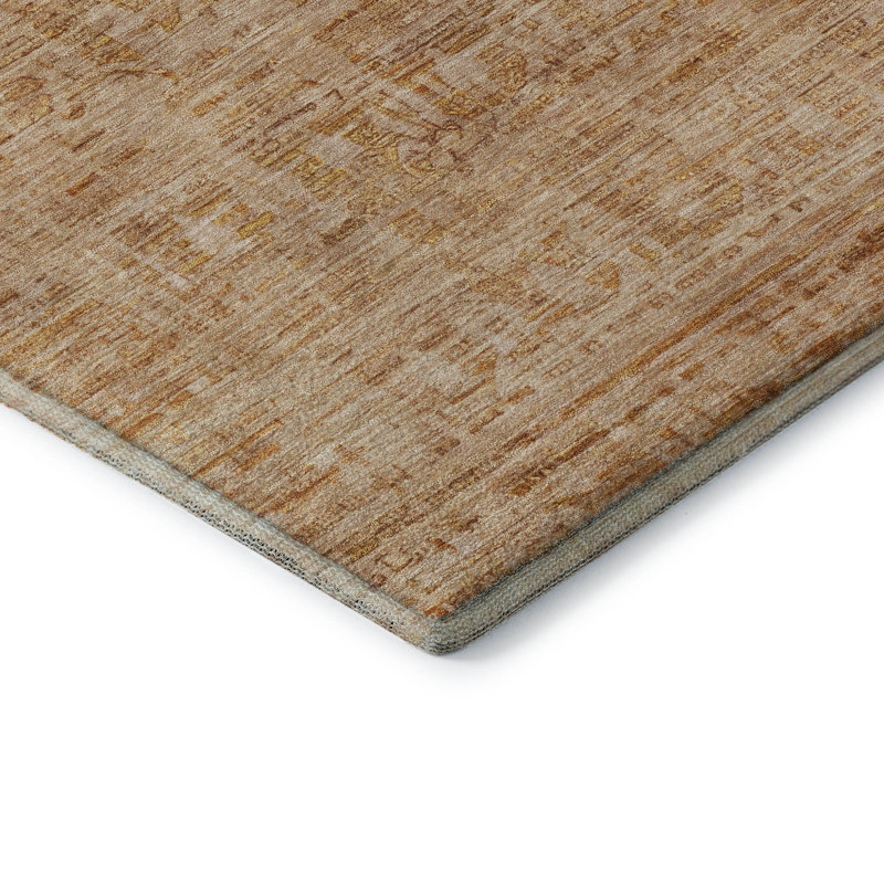 Premium Machine Washable Mayfield AMF1775 Border Rug, Rectangle 10' x 14'
