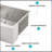 36*22*10 Inch Kitchen Sink Stainless Steel 16 Gauge Apron Front Kitchen Sink