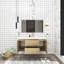 Ensemble de meuble-lavabo simple 48 po avec plateau en résine Temekia-566258174