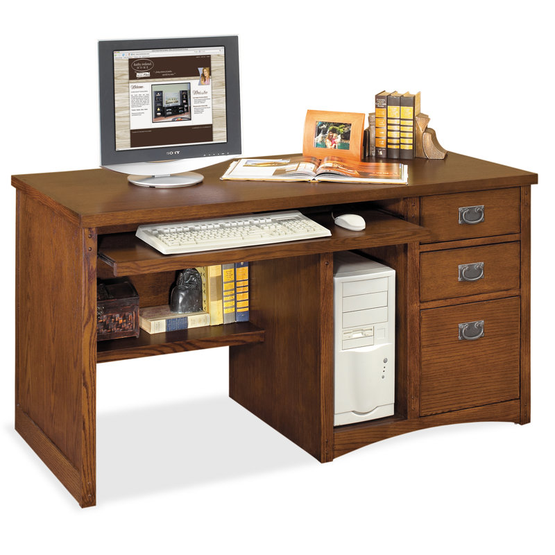 Bureau en bois massif deluxe Benno