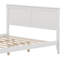 White Solid Pine Wood Bed Frame with Headboard, Simple Low Profile Platform Bed with Under Storage, No Box Spring Needed & Sturdy Wooden Slats,  Full Size-812457420-810645055